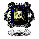 4 small Heart Blue Sapphire & Lemon Citrine Diamond Ring