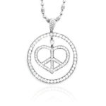 Heart in One Circle Pendant