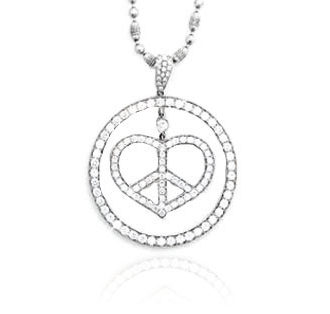 Heart in One Circle Pendant