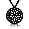 Large Lotus Circle Pendant