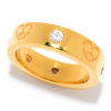 Peace & Love Legacy White Zircon & Heart Band Ring