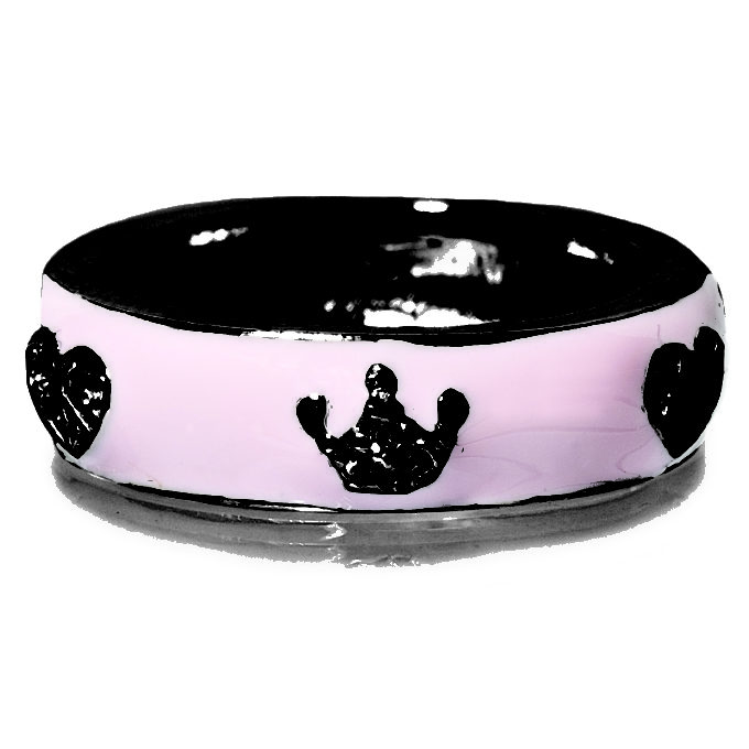 Pink Enamel Ring
