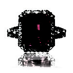 Pink Sapphire Ring with micro pave diamonds