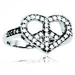 Heart & Peace Ring
