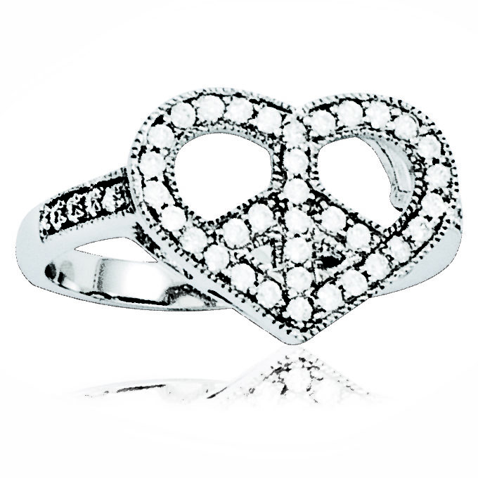 Heart & Peace Ring