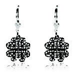 Small 4 Leaf Clover Heart Earring