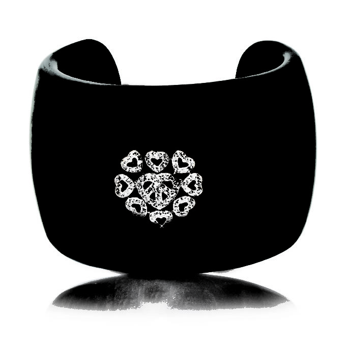 Small Floating Hearts on Wood