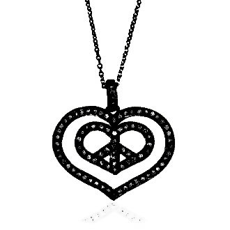 Small Double Heart in Heart Pendant