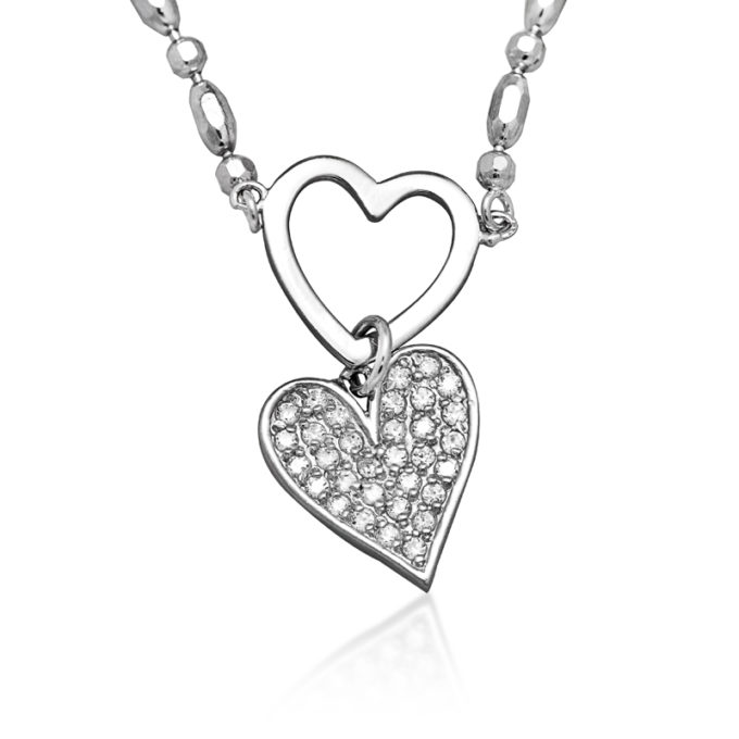 Sterling Silver Necklace with Good Luck Charms 36”length