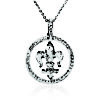 Fleur-de-Lis in 1 Circle Pendant