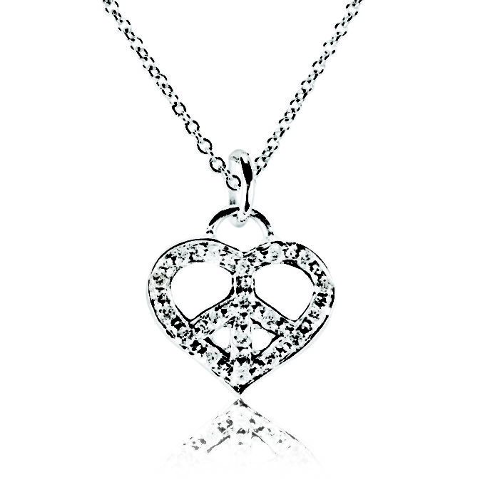 Medium Heart/Peace Pendant
